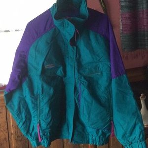 2 part Columbia Sz L Outer Jacket 100% Nylon & Inner Lining Danblur 100%